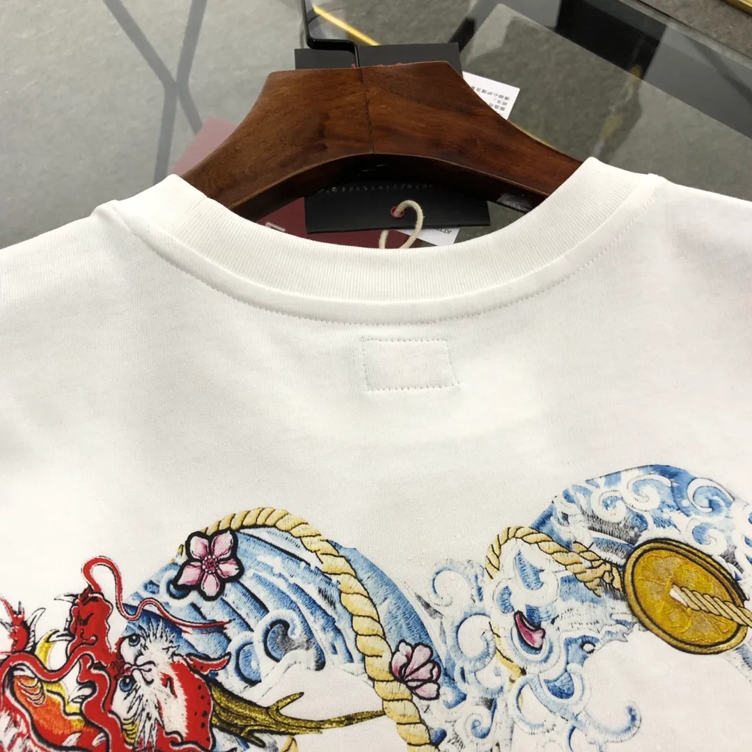 EVISU 2024New Arrival M T : White Size ：S～XXL S 44 96 68 100-120 M 46 102 70 120-140 L 48 108 72 140-160 XL 50 116 74 160-180 XXL 52 122 76 180